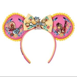 Disney  100 years anniversary The Three Caballeros Embroidered Ear Headband